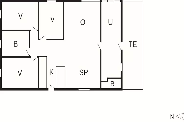 6 persoons vakantie huis in Nordborg-Plattegrond