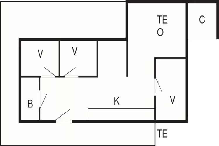 Kustsereniteit in Blokhus-By Traum-Plattegrond