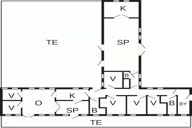 12 persoons vakantie huis in Læsø-Plattegrond