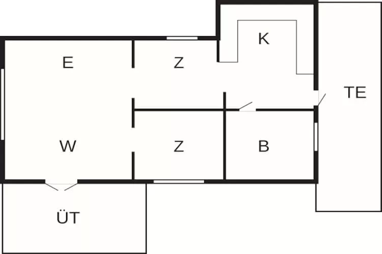 4 persoons vakantie huis in Assens-Plattegrond