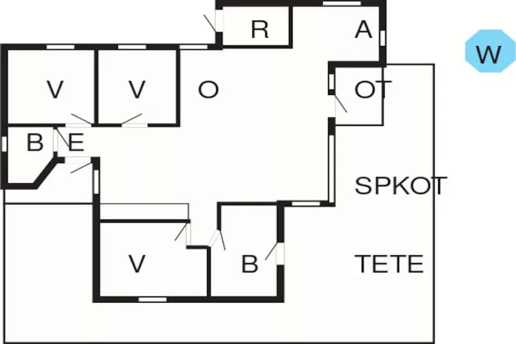 8 persoons vakantie huis in Vig-Plattegrond
