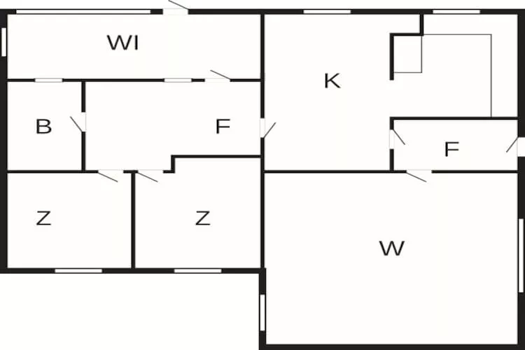 4 persoons vakantie huis in Bøvlingbjerg-Plattegrond