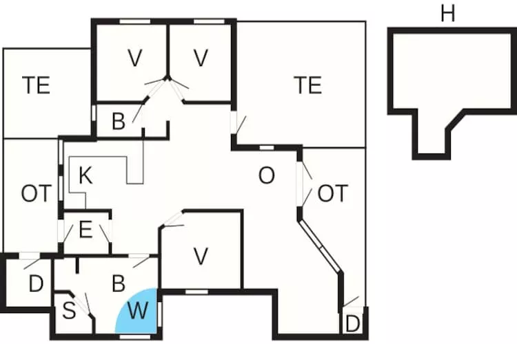 Luxe toevluchtsoord in oster Hurup-By Traum-Plattegrond