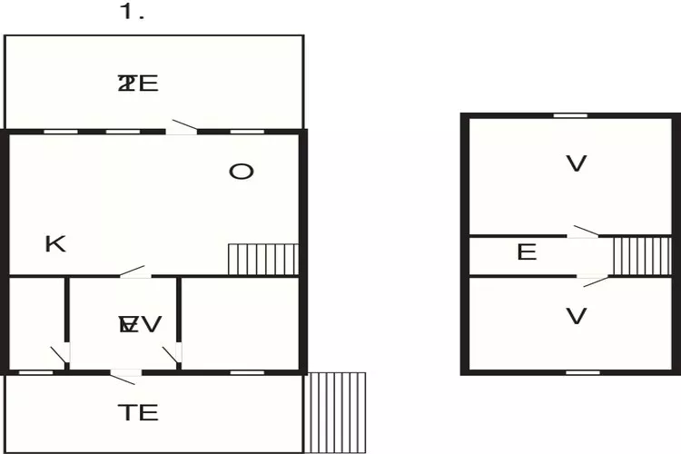6 persoons vakantie huis in Seim-Plattegrond