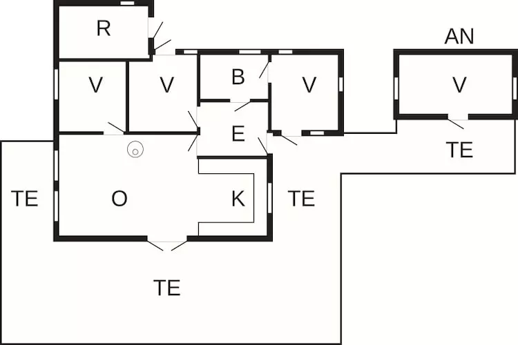 8 persoons vakantie huis in Skals-Plattegrond