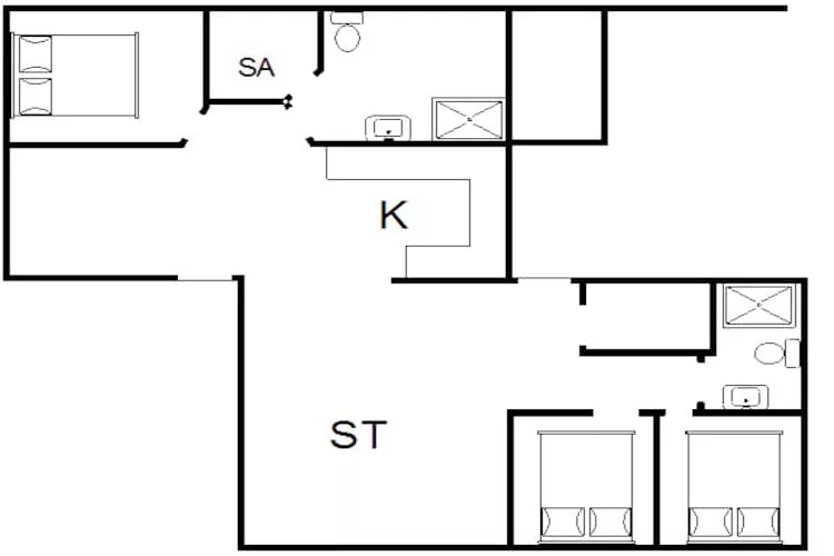 6 persoons vakantie huis in Fanø-Plattegrond