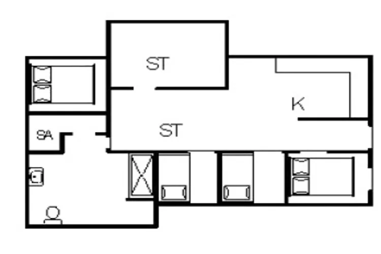 6 persoons vakantie huis in Fanø-Plattegrond
