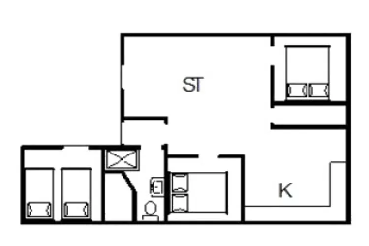 6 persoons vakantie huis in Fanø-Plattegrond