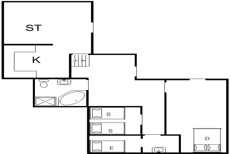 Kustcharme in Rindby-Plattegrond
