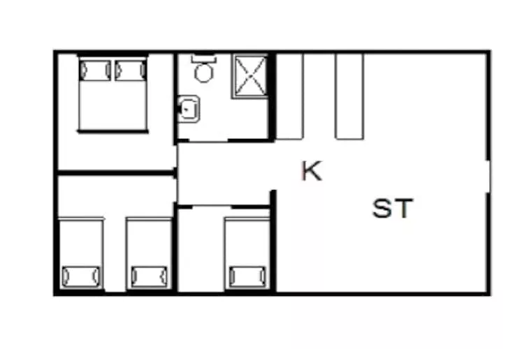 6 persoons vakantie huis in Fanø-Plattegrond