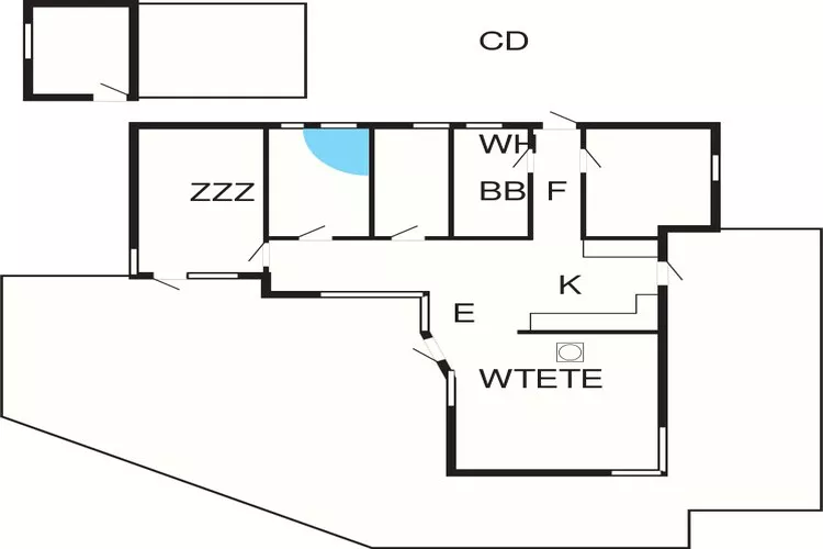 8 persoons vakantie huis in Ålbæk-Plattegrond