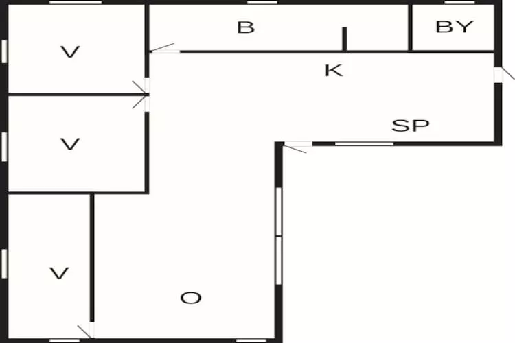 6 persoons vakantie huis in Ebeltoft-Plattegrond