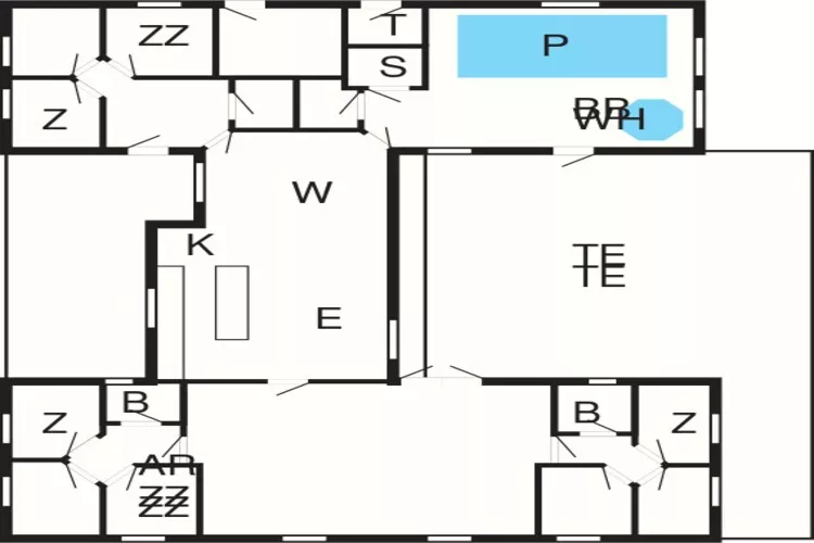 24 persoons vakantie huis in Frederiksværk-Plattegrond