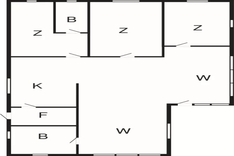 6 persoons vakantie huis in Hurup Thy-Plattegrond