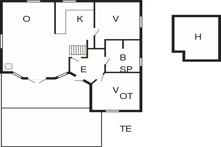4 persoons vakantie huis in Hemmet-Plattegrond
