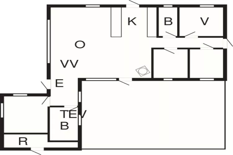 Gezellig huisje bij de zee-By Traum-Plattegrond