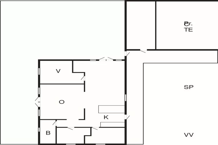 8 persoons vakantie huis in Børkop-Plattegrond