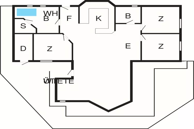 6 persoons vakantie huis in Ansager-Plattegrond