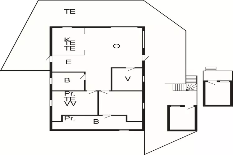 7 persoons vakantie huis in KLOKKARVIK-Plattegrond