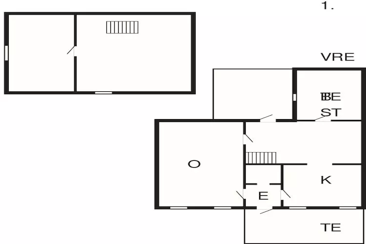 Kusttoevlucht in Bandholm-By Traum-Plattegrond