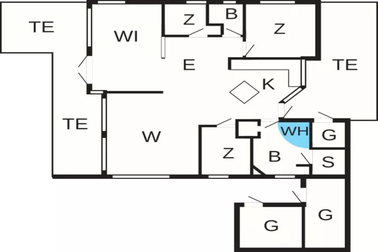 6 persoons vakantie huis in Sjølund-Plattegrond
