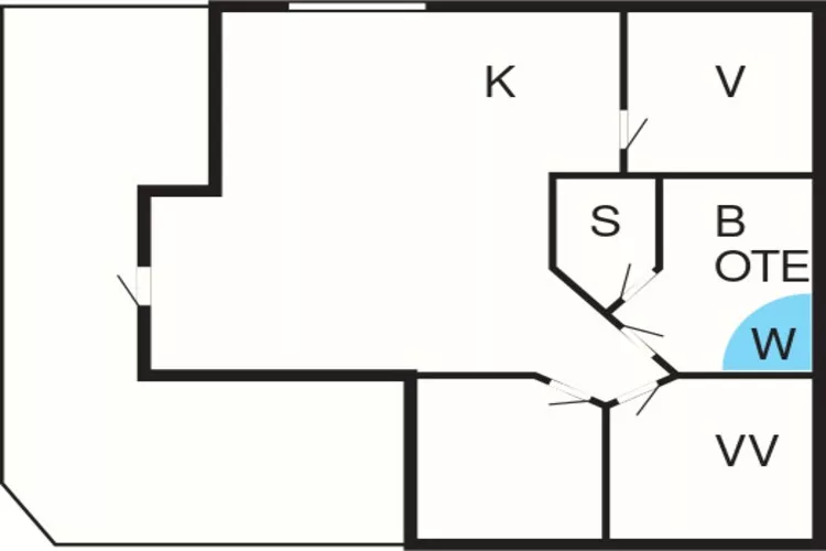 6 persoons vakantie huis in Rømø-Plattegrond