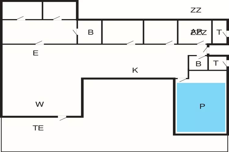 14 persoons vakantie huis in Vejby-Plattegrond