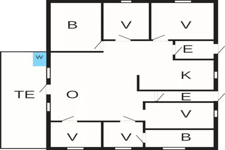10 persoons vakantie huis in Skagen-Plattegrond