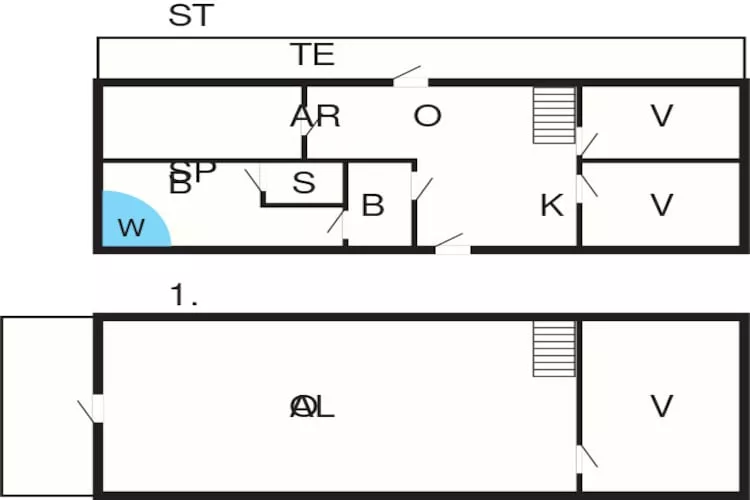 10 persoons vakantie huis in Ranum-Plattegrond