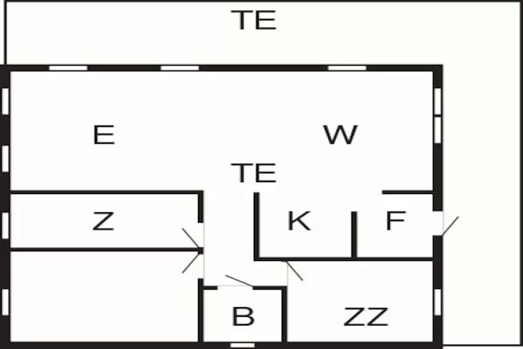 6 persoons vakantie huis in Hamnvik-Plattegrond