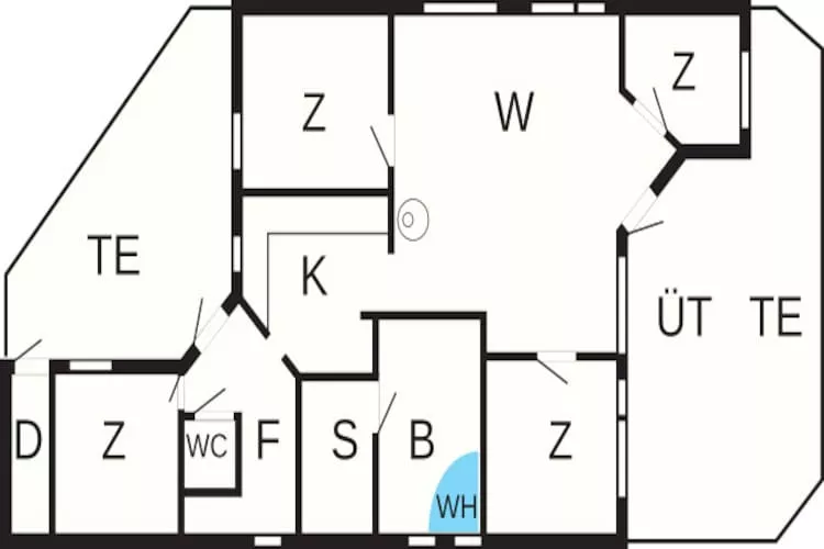 8 persoons vakantie huis in Sydals-Plattegrond