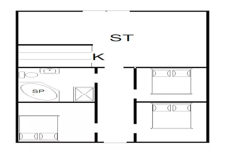 6 persoons vakantie huis in Hvide Sande-Plattegrond