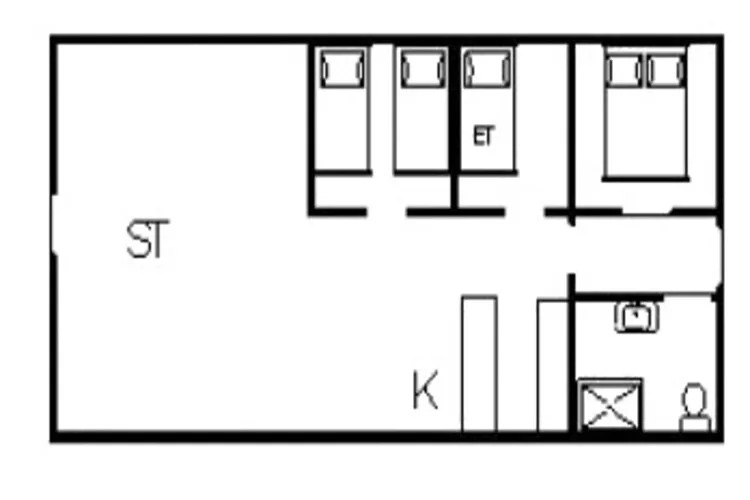 4 persoons vakantie huis in Ringkøbing-Plattegrond