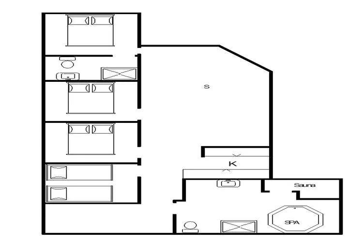 8 persoons vakantie huis in Oksbøl-Plattegrond