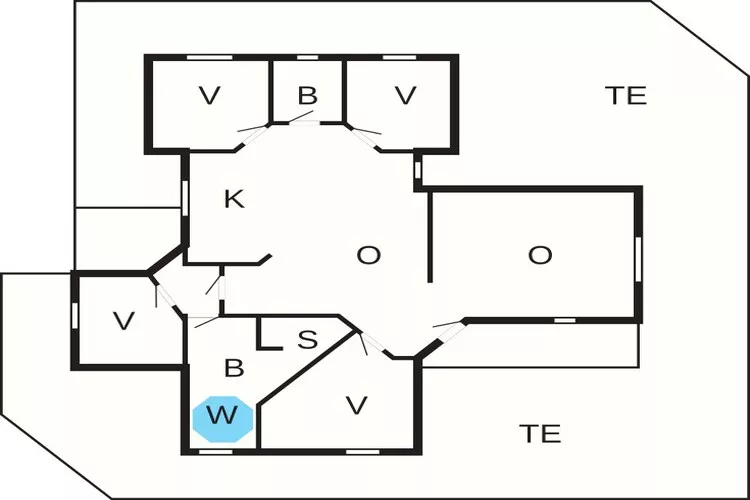Luxe Strandverblijf in Blavand-By Traum-Plattegrond