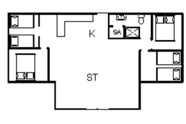Sfeervolle Cottage Verborgen Schat-By Traum-Plattegrond
