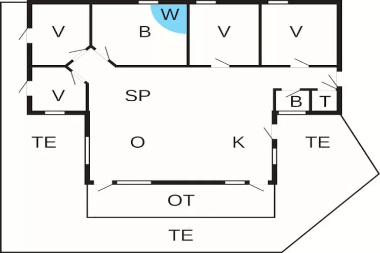 10 persoons vakantie huis in Slagelse-Plattegrond