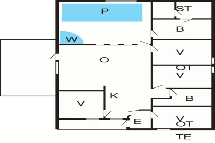 10 persoons vakantie huis in Juelsminde-Plattegrond