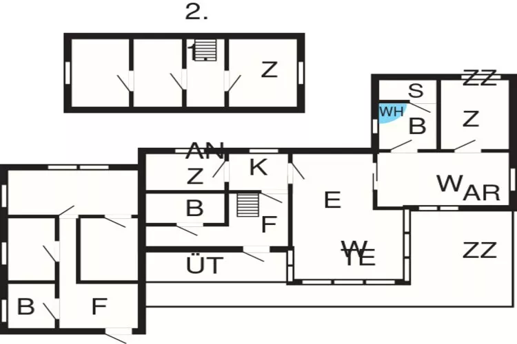 16 persoons vakantie huis in Ulfborg-Plattegrond