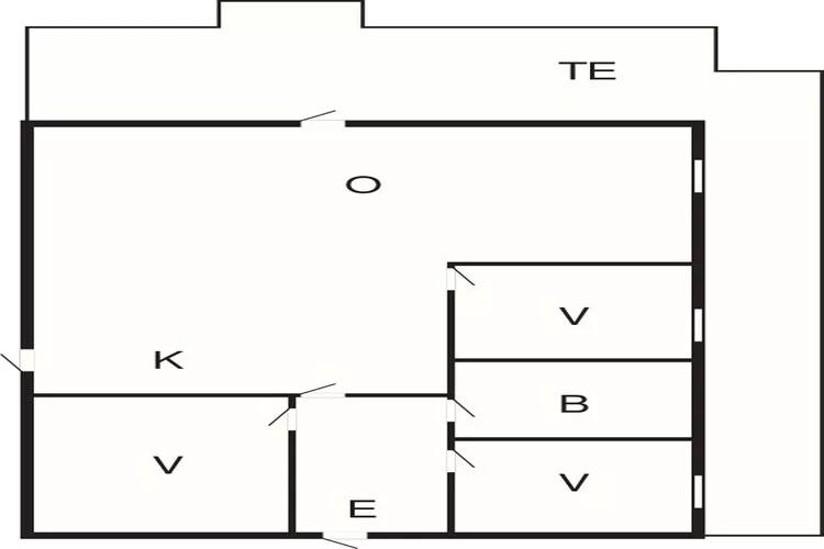 Kusttoevlucht in Varbjerg-By Traum-Plattegrond