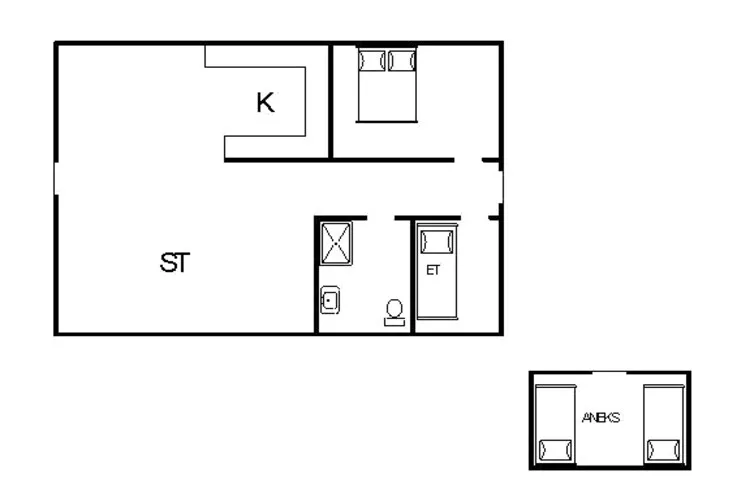 Gezellig vakantiehuis in Blavand-By Traum-Plattegrond