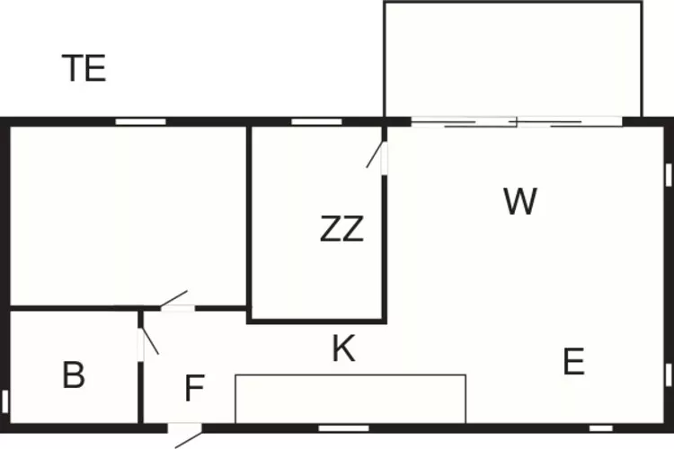 6 persoons vakantie huis in Væggerløse-Plattegrond