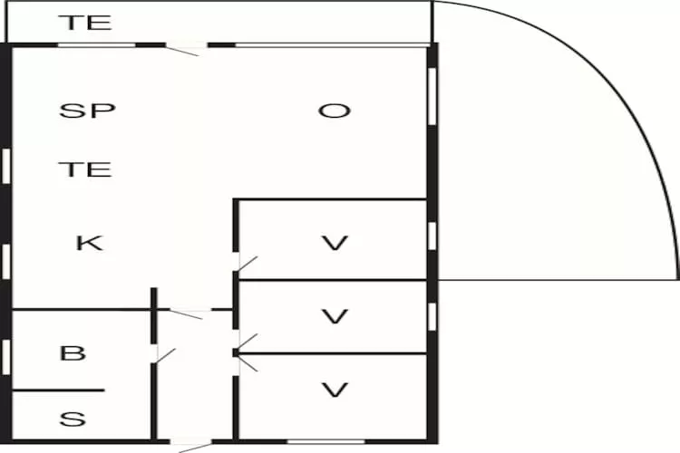 Zeezijde Cottage met Sauna-By Traum-Plattegrond