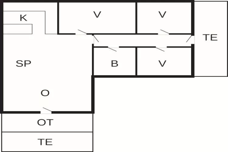 6 persoons vakantie huis in Rømø-Plattegrond