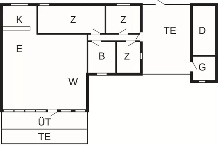 Rustig huisje toevluchtsoord in Lokken-By Traum-Plattegrond
