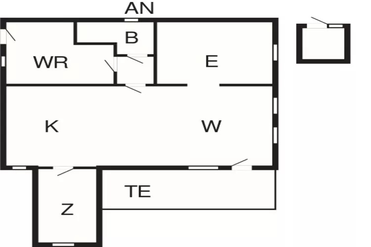 6 persoons vakantie huis in Føllenslev-Plattegrond