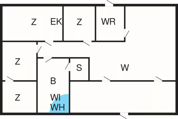 8 Personen vakantie huis in Odder-Plattegrond