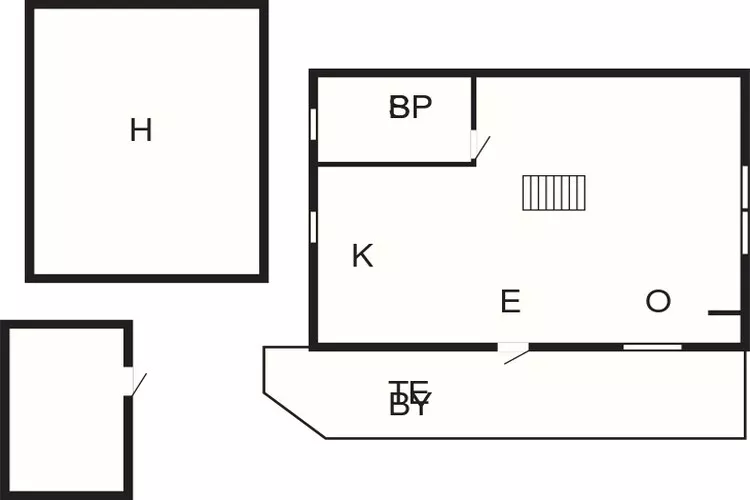 Rustig eilandtoevluchtsoord in Foto-By Traum-Plattegrond