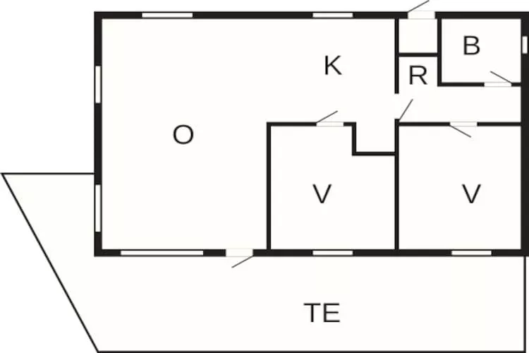 4 persoons vakantie huis in Nexø-Plattegrond