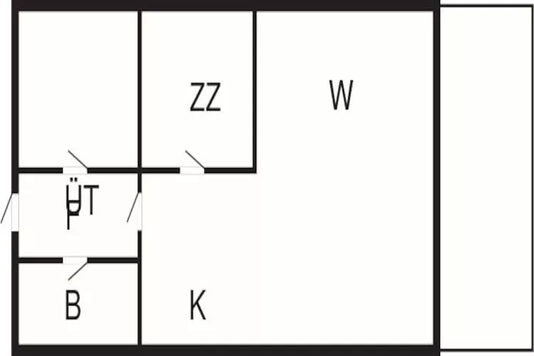 4 persoons vakantie huis in Læsø-Plattegrond